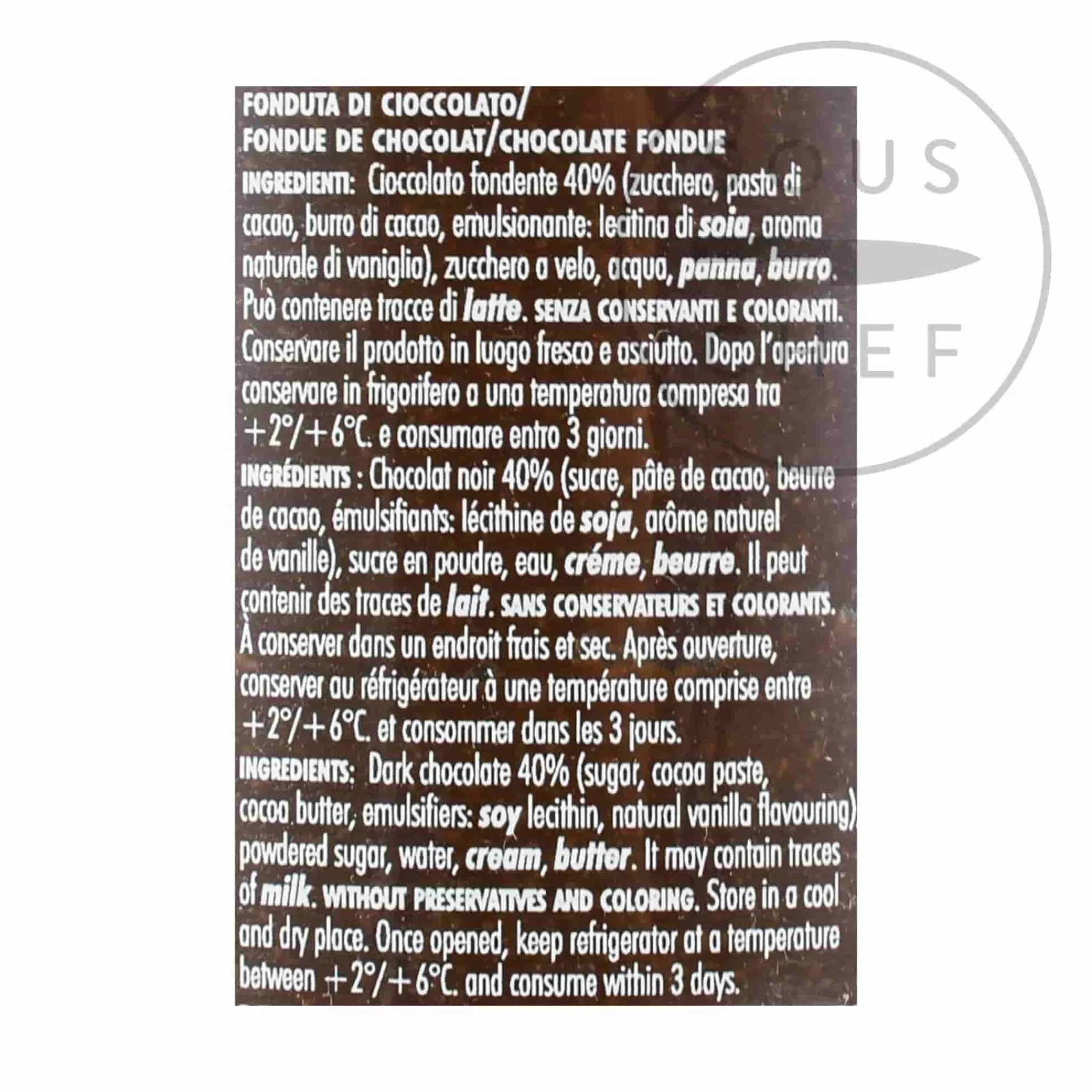 Alpenzu Chocolate Fondue & Burner, 260g Hot