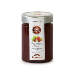 Alpenzu Fruit Preserves Wild Strawberries 100% Fruit Jam, 350g Hot
