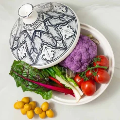 Tunisian Ceramics Alyasamin Patterned Tajine, 30cm Discount