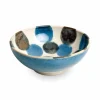 Kiji Stoneware & Ceramics Amatsubu Noodle Bowl, Blue, 21.5cm dia