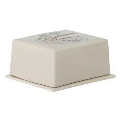Bloomingville Bea Floral Butter Dish, 15cm