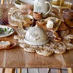 Bloomingville Bea Floral Round Butter Dish, 15cm Hot