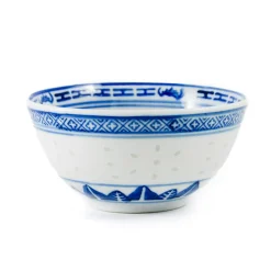 Chinese Tableware Blue Rice Pattern Rice Bowl, 11.5cm Best