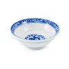Chinese Tableware Blue Rice Pattern Sauce Dish, 7 cm