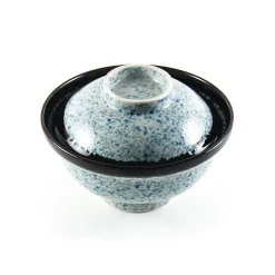 Kiji Stoneware & Ceramics Blue Wave Covered Bowl, 15.7cm Clearance