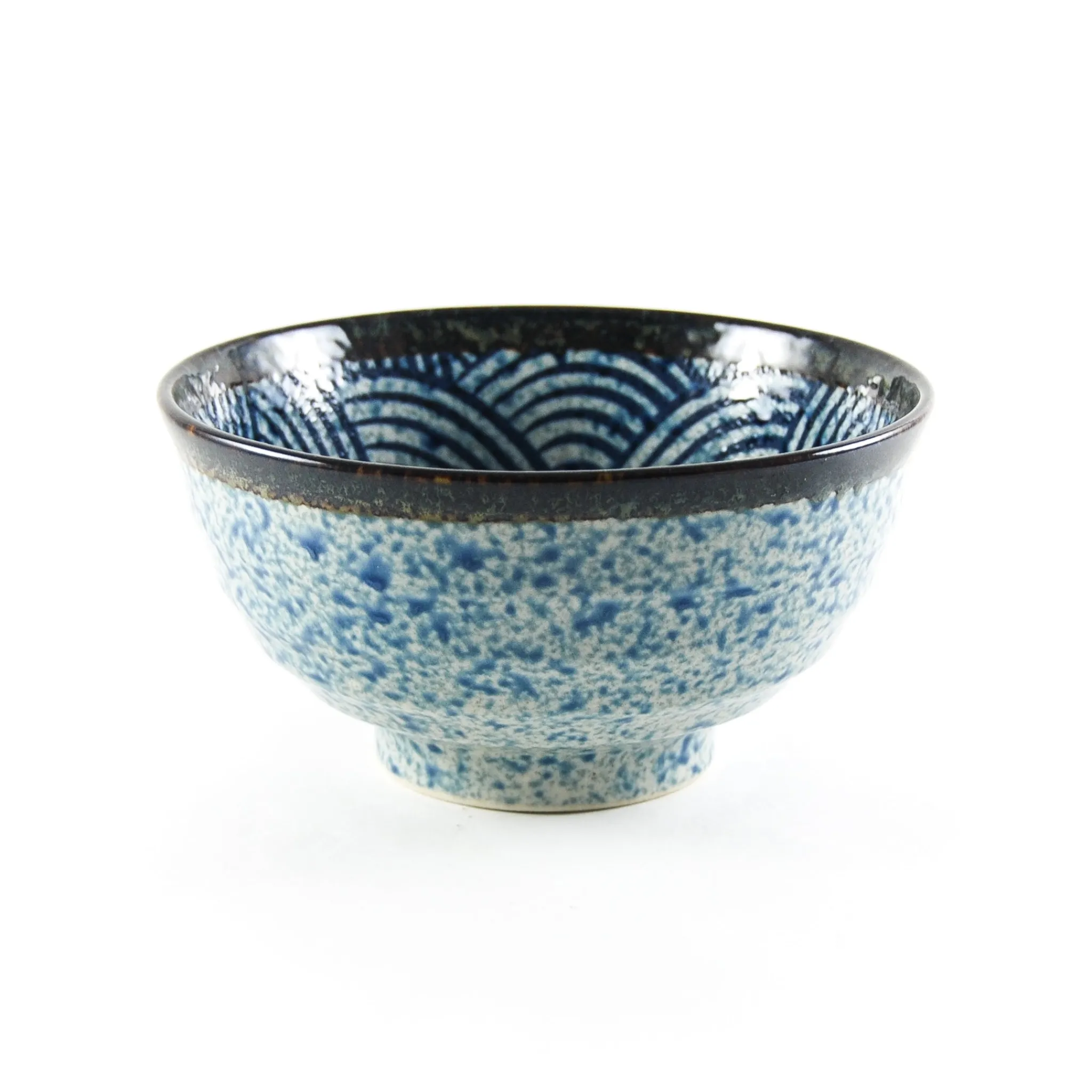 Kiji Stoneware & Ceramics Blue Wave Noodle Bowl, 16.8cm Outlet