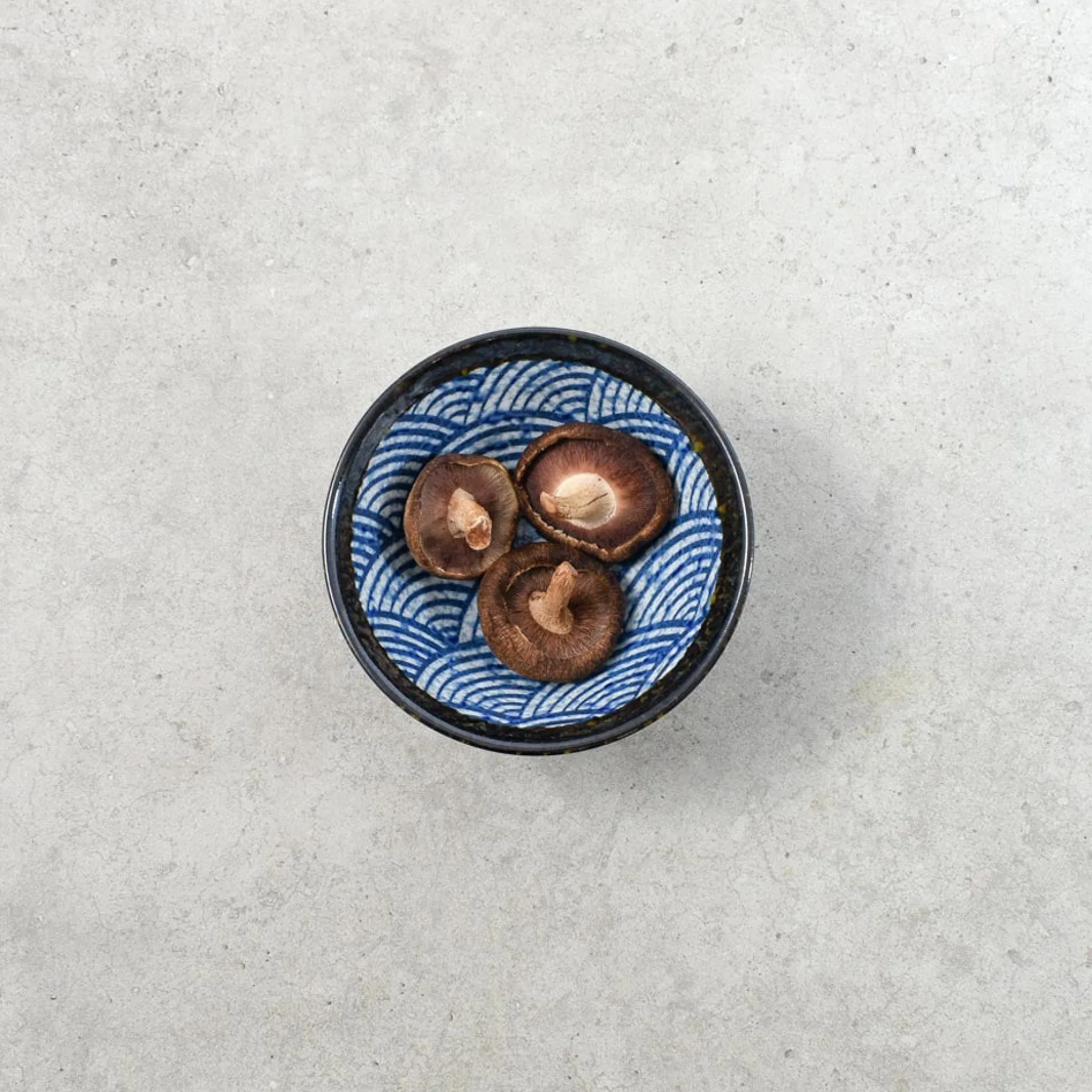 Kiji Stoneware & Ceramics Blue Wave Rice Bowl, 12cm Clearance