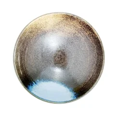 Kiji Stoneware & Ceramics Blue-Black Glaze Bowl, 24cm Clearance