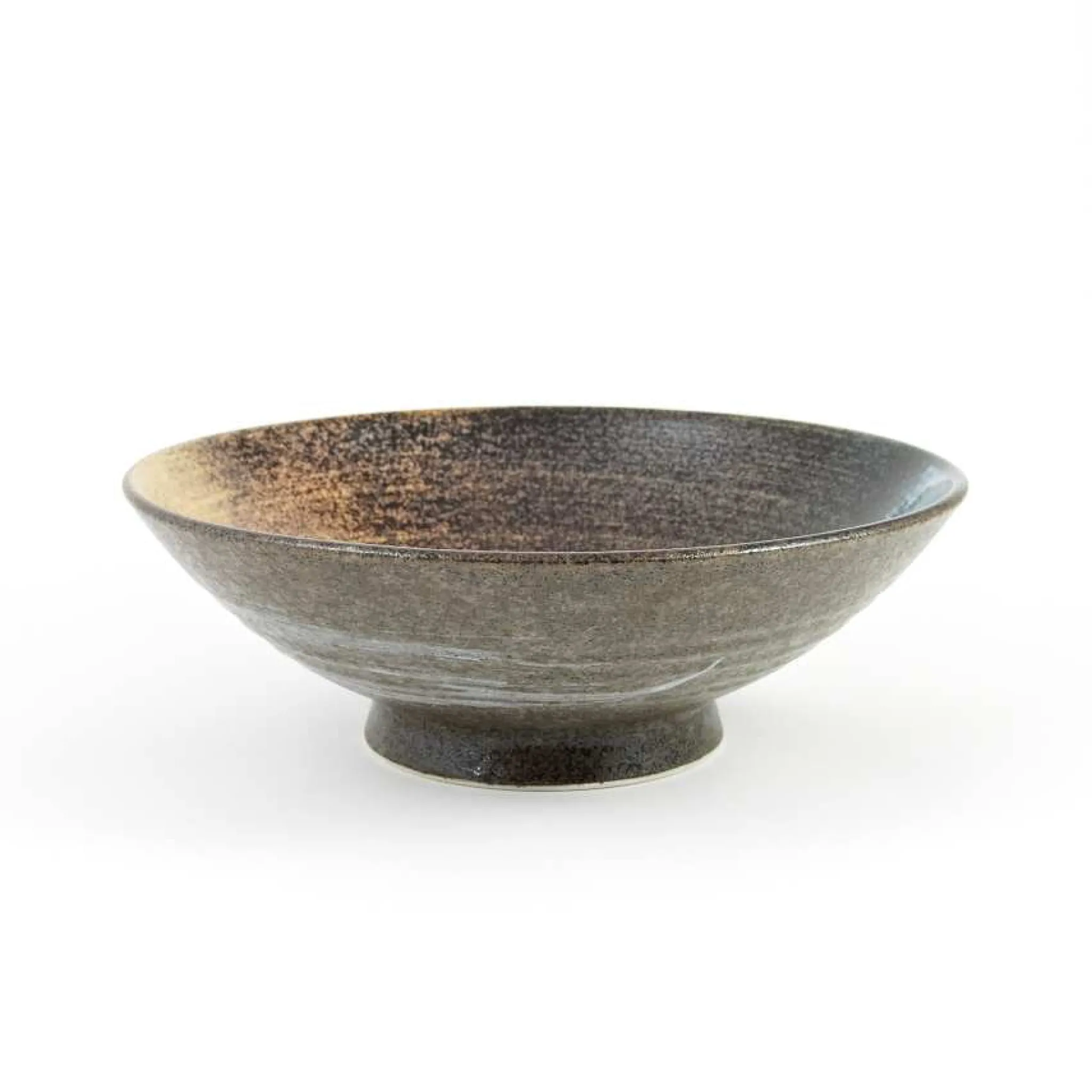 Kiji Stoneware & Ceramics Blue-Black Glaze Bowl, 24cm Clearance