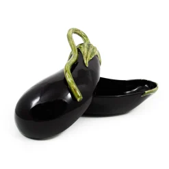 Bordallo Pinheiro Aubergine Dish, 28cm Hot