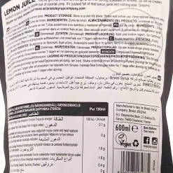 Bristol Syrup Co Lemon Juice, 600ml Clearance