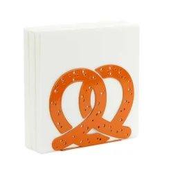 Balvi Brown Pretzel Metal Napkin Holder