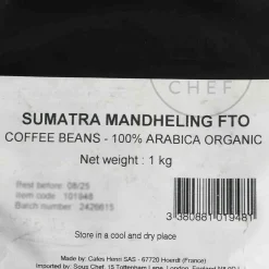 Cafes Henri Sumatra Mandheling Organic Whole Coffee Beans Discount