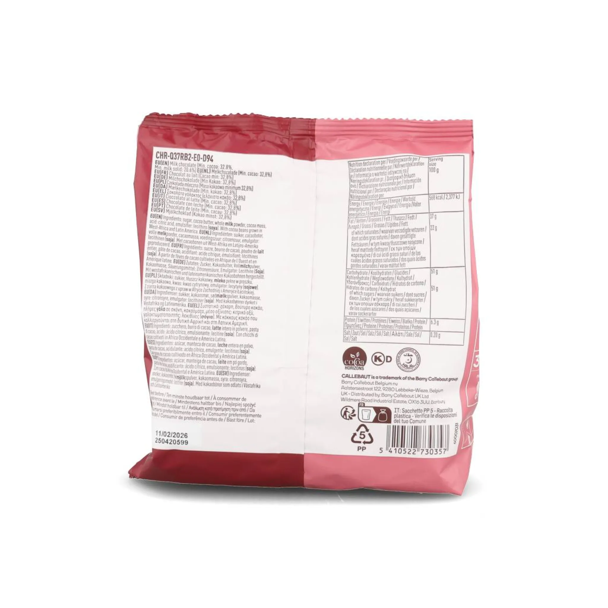 Callebaut Ruby Chocolate Couverture, 400g Sale