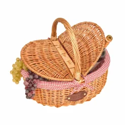 Les Jardin de la Comtesse Campagne Red Gingham Empty Picnic Basket Clearance