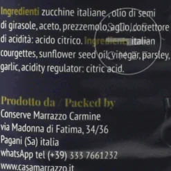 Casa Marrazzo Grilled Courgette in Oil, 750g Discount