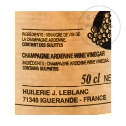 J Le Blanc Champagne Vinegar, 500ml Outlet
