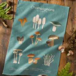 Coucke Champignons French Tea Towel New