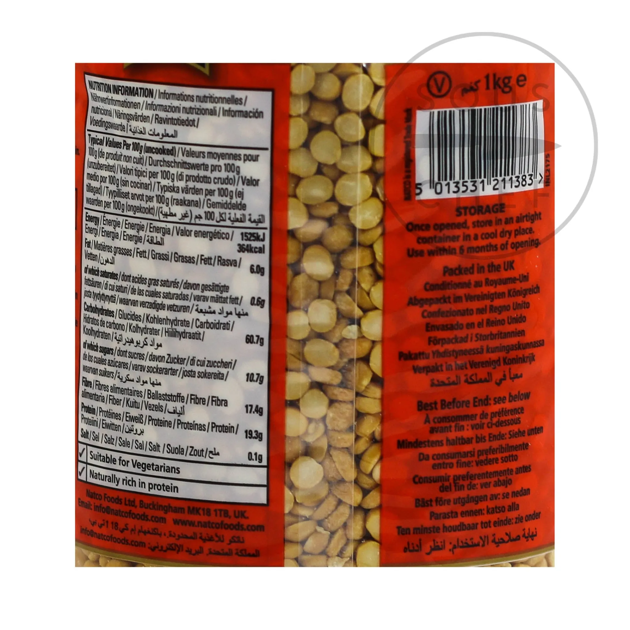 Natco Chana Dal, 1kg Sale