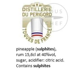 Distillerie du périgord Cherry Rocher Pineapple in Rum, 390ml Best