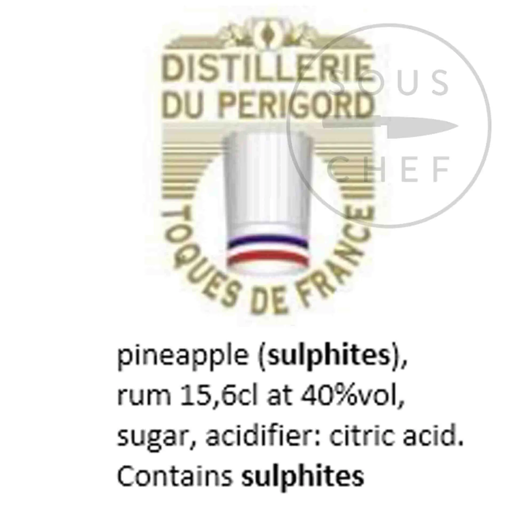 Distillerie du périgord Cherry Rocher Pineapple in Rum, 390ml Best