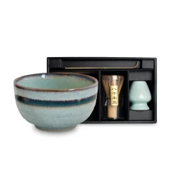 Kiji Stoneware & Ceramics Chiheisen Matcha Gift Set New