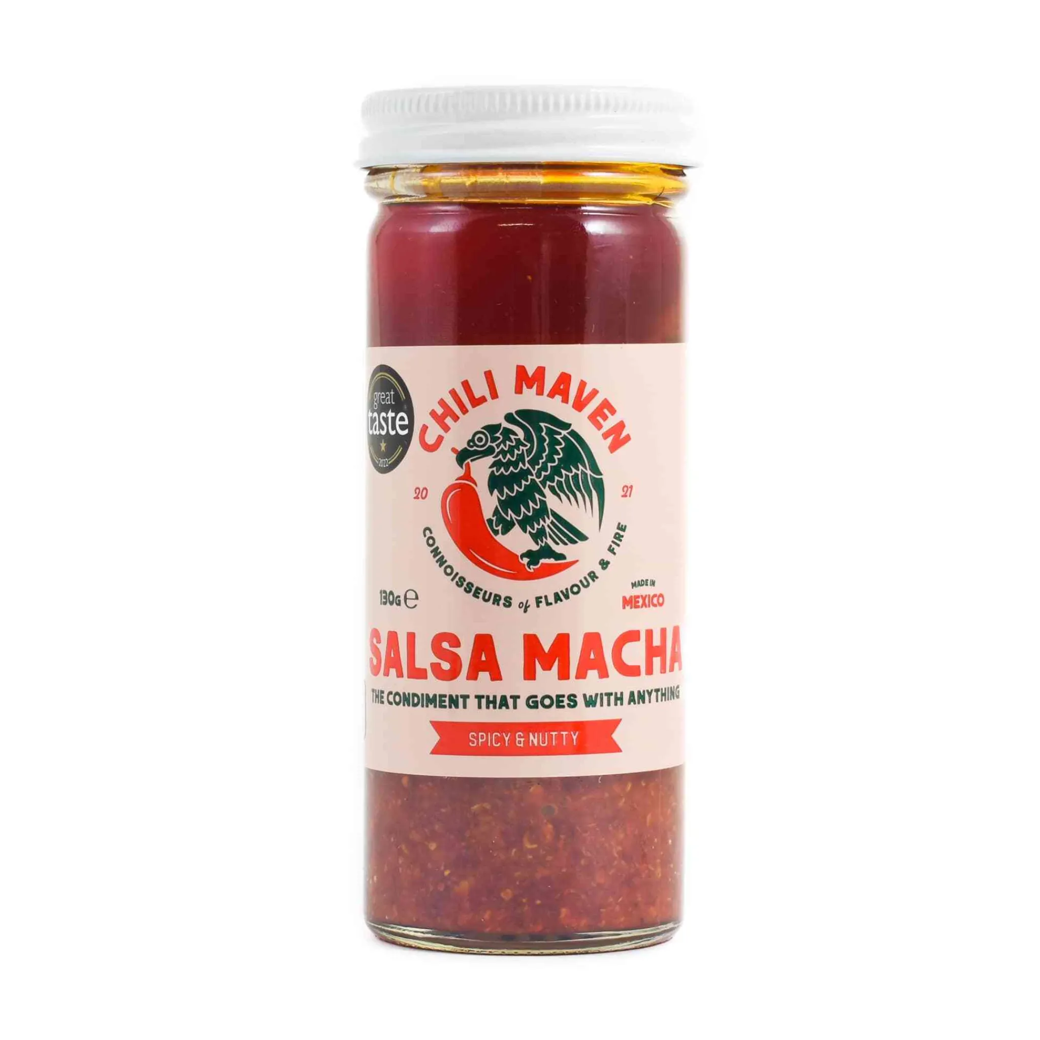 Chilli Maven Chili Maven Salsa Macha - Spicy & Nutty, 130g Hot