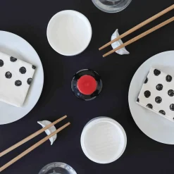 Balvi Chopstick Rest & Soy Sauce Dish Set - Gyoza & Steamer Design Sale