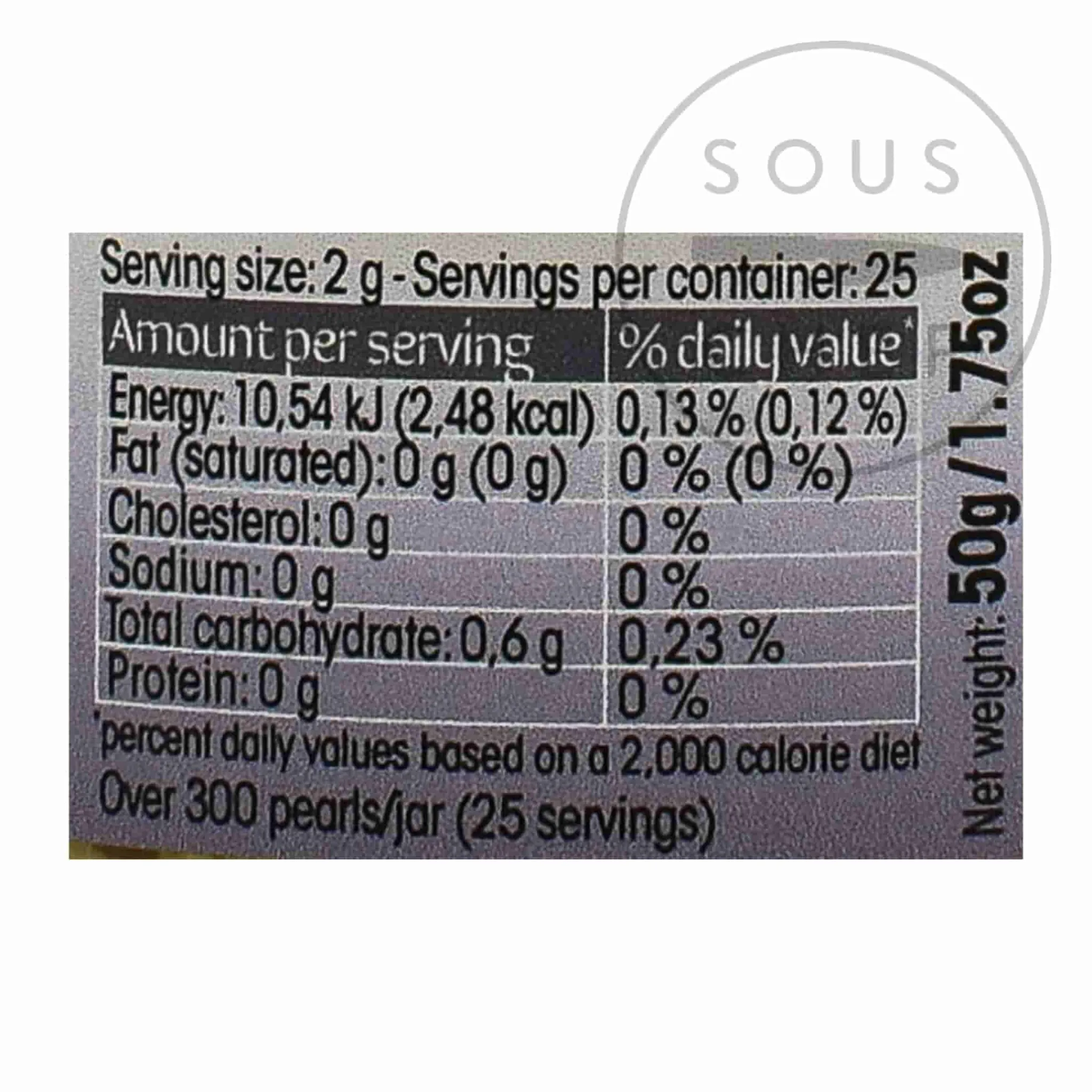 Christine Le Tennier White Balsamic and Black Truffle Flavor Pearls Discount