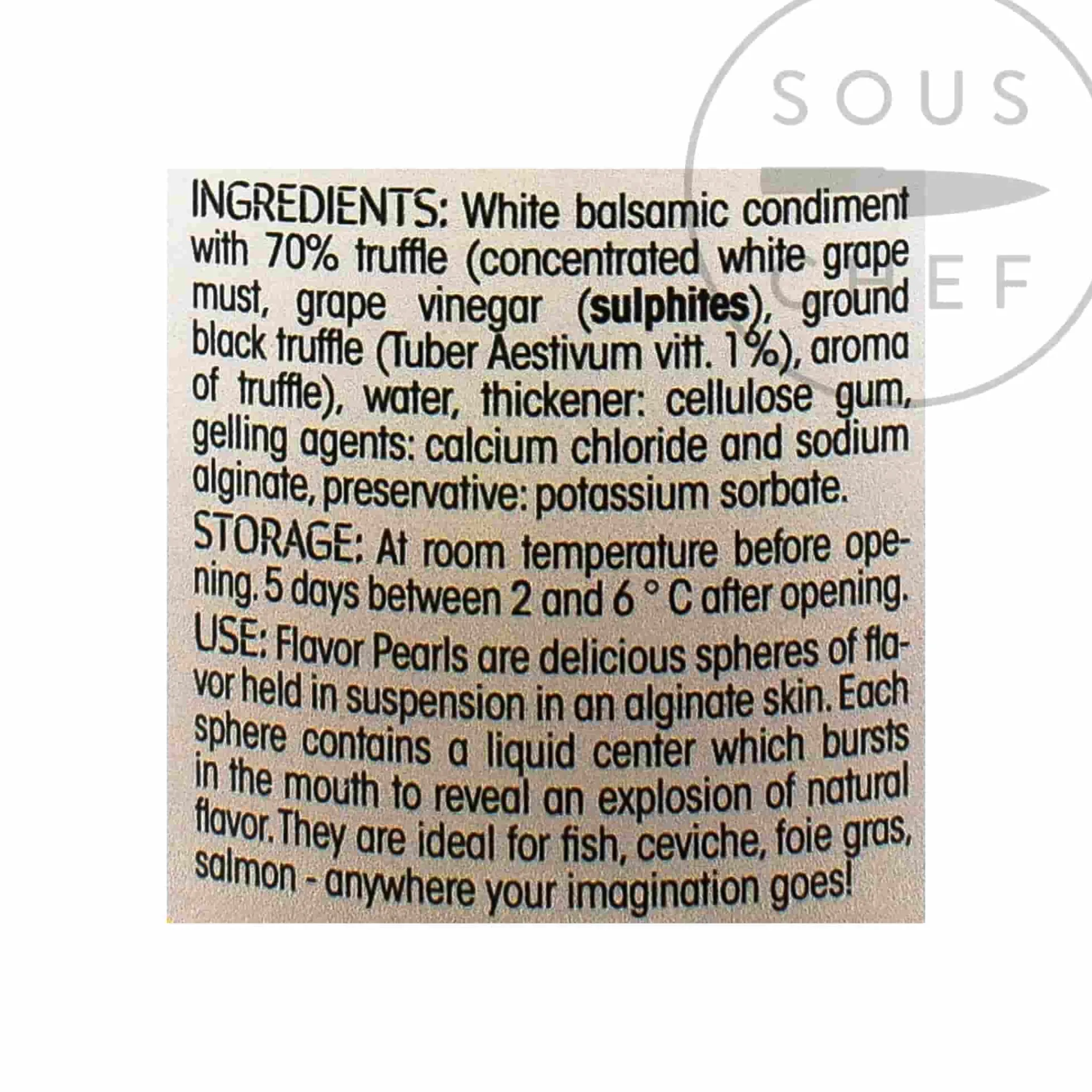 Christine Le Tennier White Balsamic and Black Truffle Flavor Pearls Discount