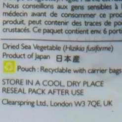 Clearspring Wild Hijiki, 30g Hot