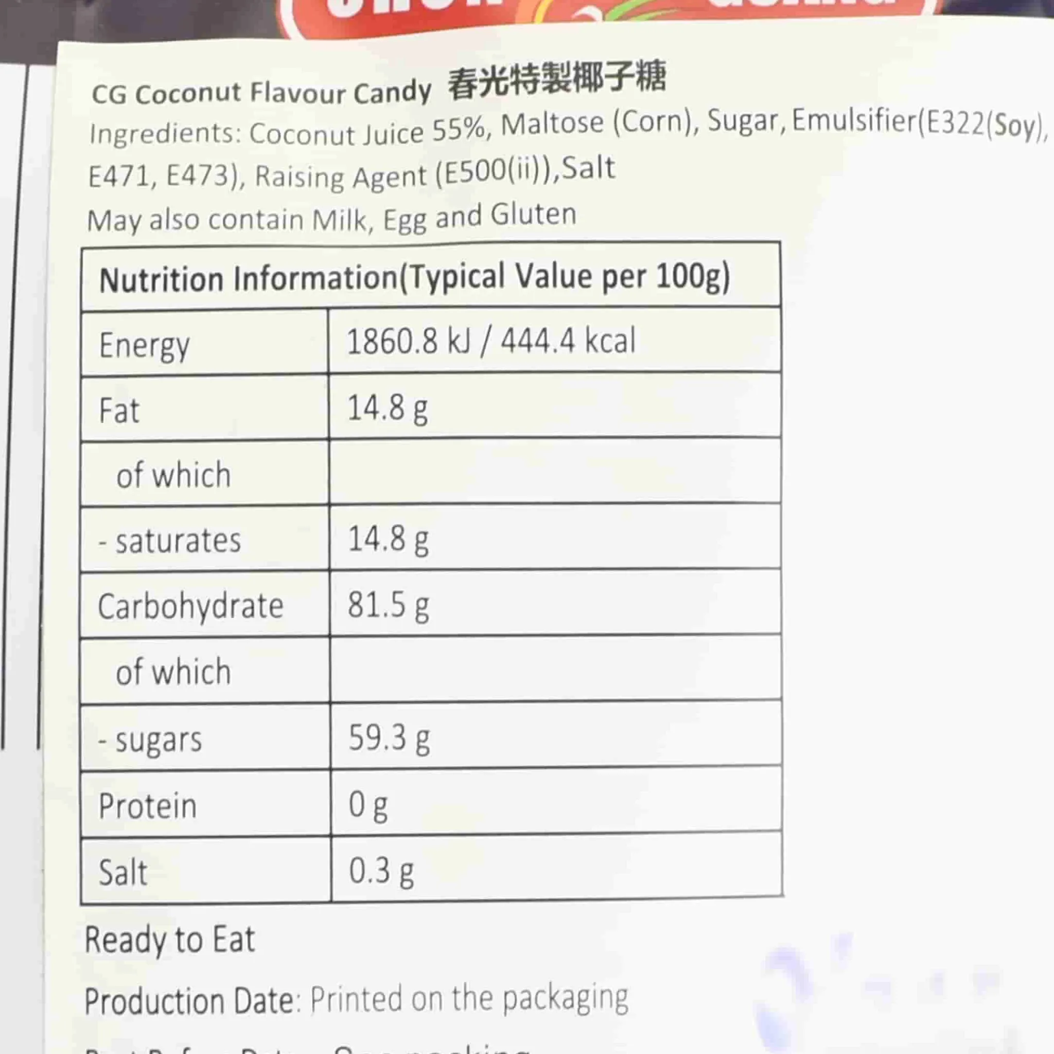 Chunguang Coconut Candy, 228g Sale