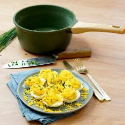 Cookut Lightweight Non-Stick Green Mini Saucepan, 16cm, BPA-Free New