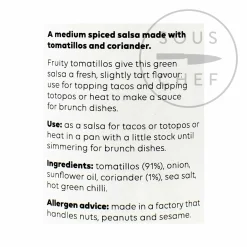 Cool Chile Co Tomatillo Salsa, 260g Online