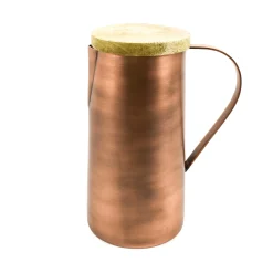 Urban Nature Culture Copper & Mango Wood Water Jug, 1250ml Hot