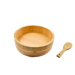 Kiji Stoneware & Ceramics Cypress & Copper Hangiri Sushi Barrel Online