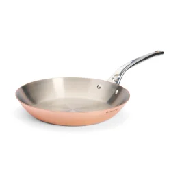 De Buyer Prima Matera Induction Copper Frying Pan with Stainless Steel Handle New