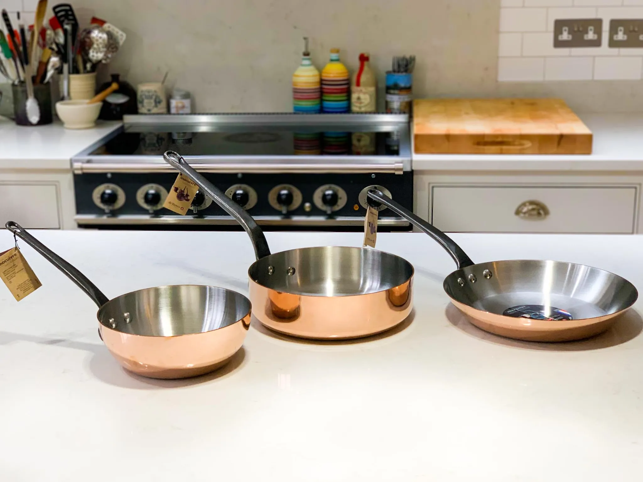 De Buyer Prima Matera Induction-Compatible Copper Saute Pan - Straight Online