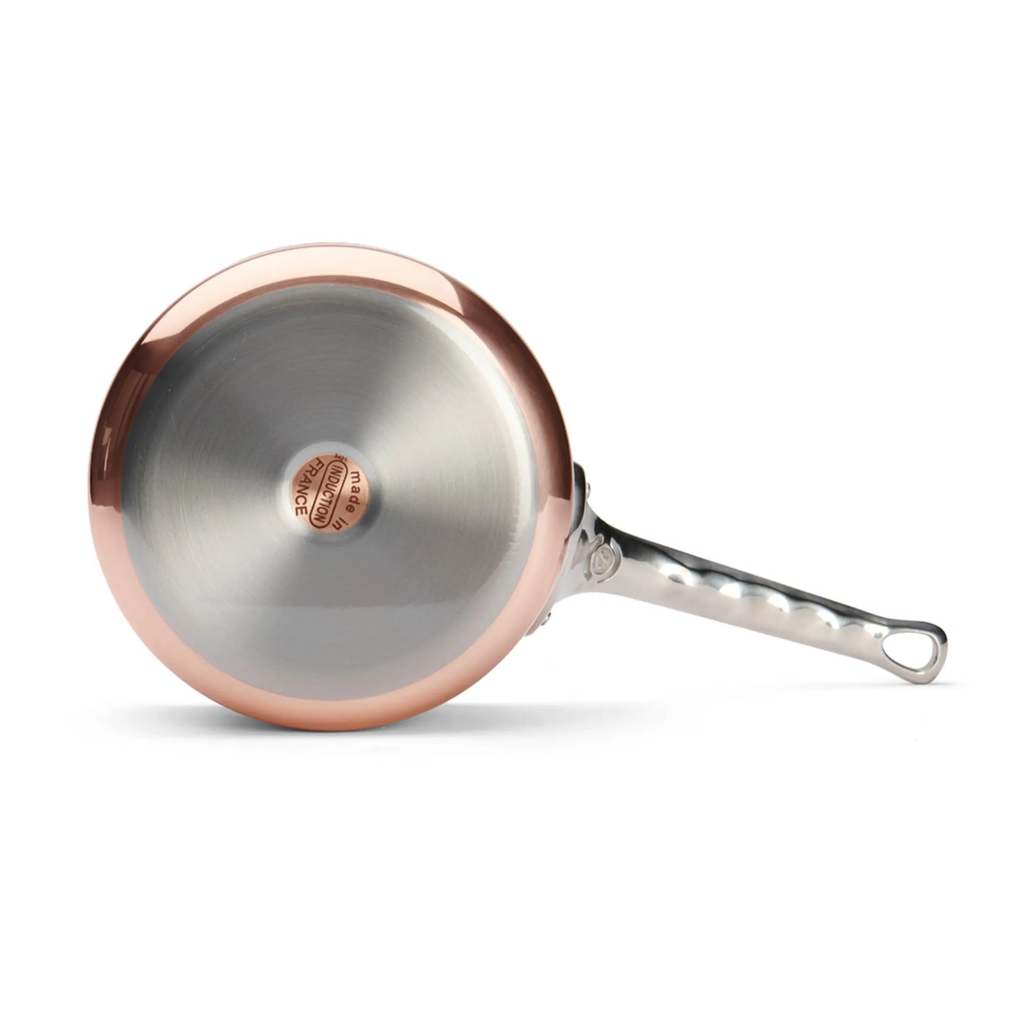De Buyer Prima Matera Induction Copper Saucepan with Stainless Steel Handle Outlet