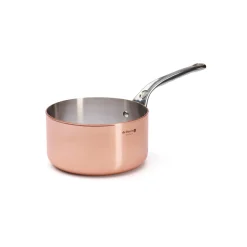 De Buyer Prima Matera Induction Copper Saucepan with Stainless Steel Handle Outlet