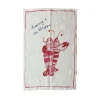 Dinette Dancing Lobsters Linen Tea Towel Online