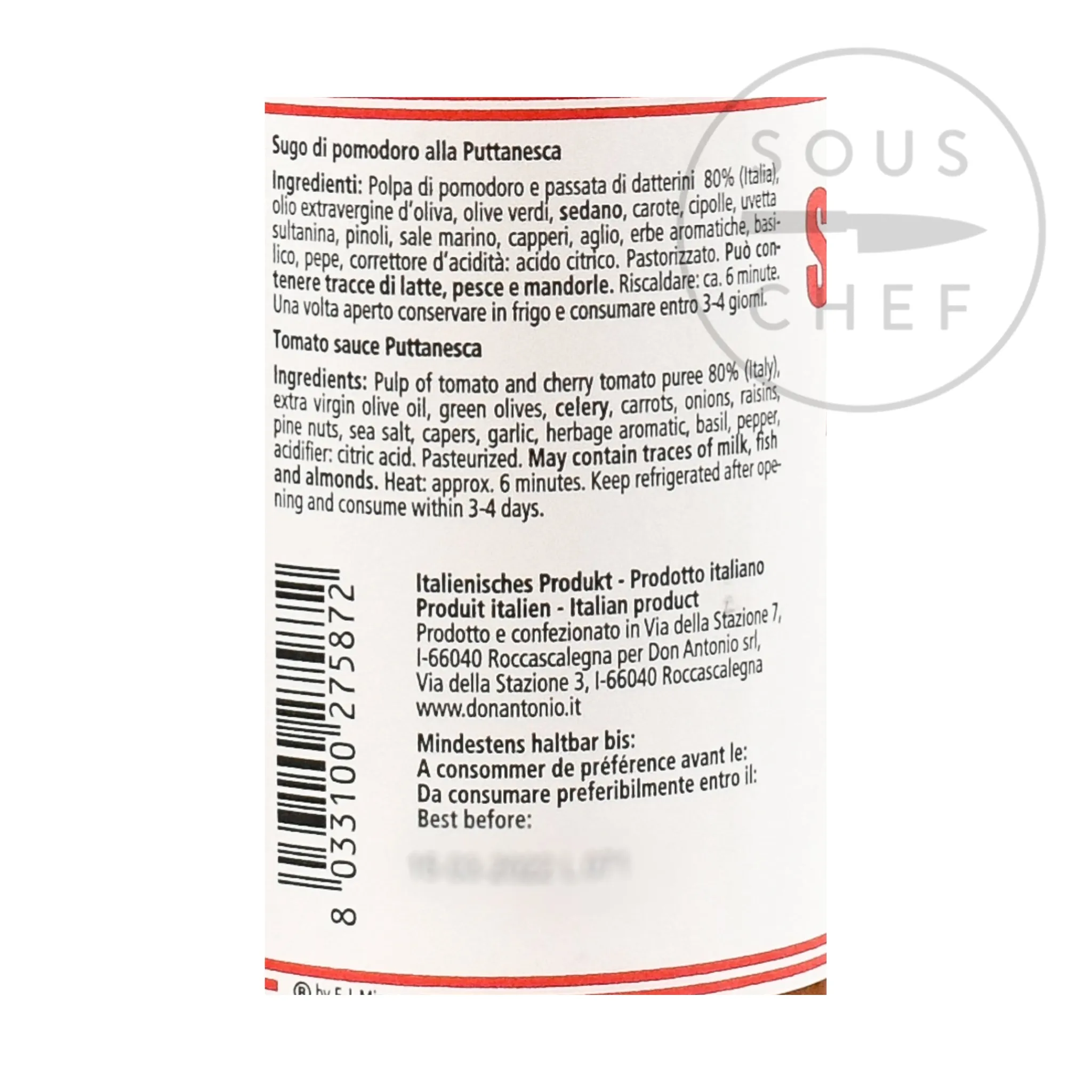 Don Antonio Puttanesca Sauce, 500g Outlet