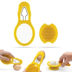 Dreamfarm Yellow Eggler Egg Peeler and Slicer Hot