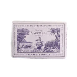 Simon Coll Drinking Chocolate Bar with 60% Cocoa & Bourbon Vanilla, 200g Sale