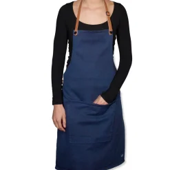 Dutchdeluxes Canvas BBQ Apron in Dark Blue New