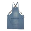 Dutchdeluxes Denim Suspender Apron in Blue New
