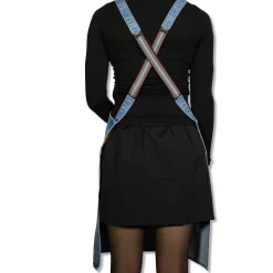 Dutchdeluxes Denim Suspender Apron in Blue New