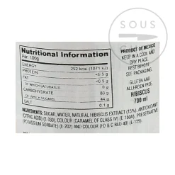 El Yucateco Concentrated Hibiscus Syrup, 700ml New