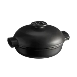 Emile Henry Delight Black Ceramic Induction Braiser, 27cm New
