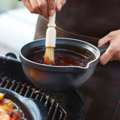 Emile Henry Limited Edition Black BBQ Sauce Pot, 1.1 Litre Clearance